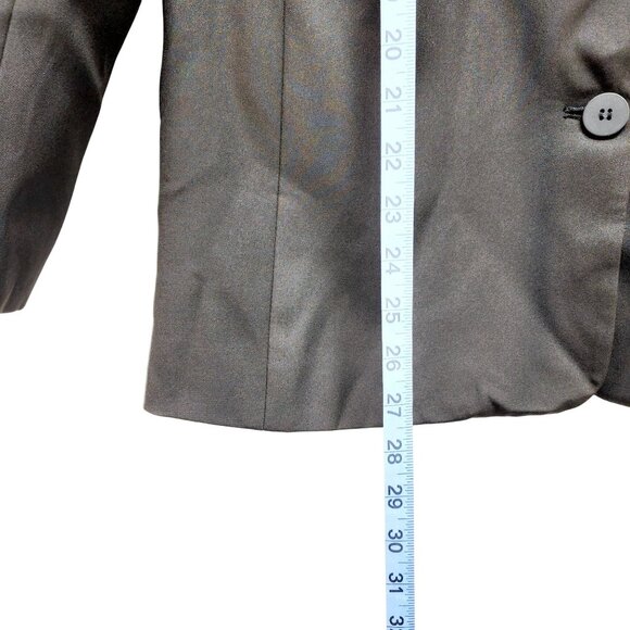 Merokeety Black Tailored Blazer Jacket   Womens Size S 2 Button Closure - Picture 10 of 13